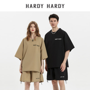 HARDY HARDY2023半袖短袖T恤+五分短裤男女同款情侣运动套装