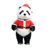 抖音大熊猫充气服装大型长毛网红白北极熊人穿玩偶服卡通人偶服装