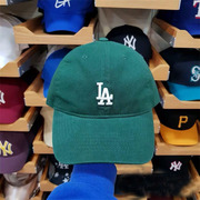 MLB棒球帽鸭舌帽软顶NY洋基队LA道奇队刺绣男女款秋冬遮阳帽