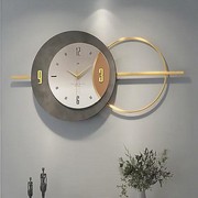 时尚简约轻奢客厅电视沙发背景墙装饰挂钟 现代创意北欧静音钟表