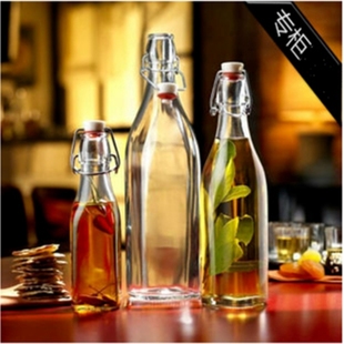 酒瓶250-1000ml装白酒瓶密封瓶饮料，玻璃瓶油瓶专用酵素瓶家用空瓶