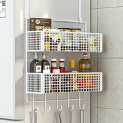 冰箱置物架侧面边收纳架，厨房用品多层保鲜膜调料瓶，免打孔侧壁挂架