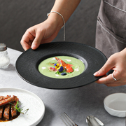 釉下彩餐具套装纯白瓷碗复古北欧风2024高级感碗碟套装家用碗盘筷
