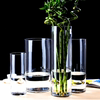 特大号花瓶简约玻璃透明落地摆件客厅餐桌水竹富贵竹干花插花60cm