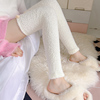 珊瑚绒护膝袜子女秋冬季保暖长筒过膝加绒加厚地板睡眠，毛绒高筒袜(高筒袜)