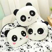 熊猫抱枕被子两用办公室靠背，垫靠枕圆形，毛绒午休枕头神器午睡毯子