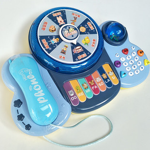 儿童音乐琴转盘游戏，电话机婴儿6-9-12个月益智力0-1-3岁宝宝玩具