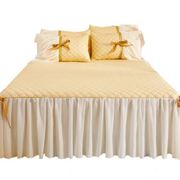 韩式纯棉床罩单件加厚单双人床套席梦思床垫套防滑保护罩防尘床裙