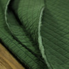 瓦娜双层绗棉秋冬面料纯棉条纹砂洗袍外套裙子服装布炒色绿色