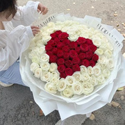 99朵玫瑰花束鲜花速递生日，广州深圳佛山东莞惠州同城，配送女友