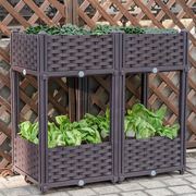 阳台种菜架多层种菜箱，双层立体菜园大花盆花箱花槽家庭蔬菜种植箱