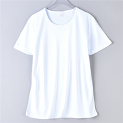1210外贸原单男女生T恤75969简约纯色直筒型休闲运动短袖速干衣夏