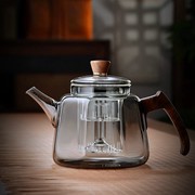 全度茶壶玻璃耐高温煮茶器单壶围炉烧水壶大容量电陶炉用茶具