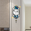 个性创意挂墙钟表现代简约静音时钟中式艺术挂钟，客厅家用时尚轻奢