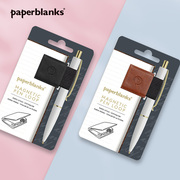 paperblanks佩兰克笔夹笔插笔环笔记本，皮革磁铁吸附钢笔，中性笔保护套创意文具