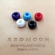 日本制 REDMOON红月品牌专用红色黑色多色7mm手工琉璃珠