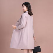 时尚2024春季风衣女韩版修身显瘦小个子气质高端妈妈中长外套