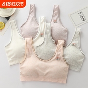 内衣女学生纯棉少女小背心高中生运动文胸发育期女孩抹胸内搭
