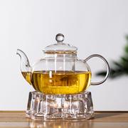 花茶壶玻璃套装围炉，煮茶耐热可加热带过滤网，茶水分离家用功夫茶具