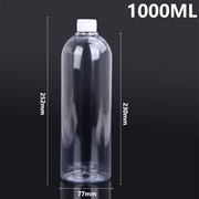1000ml毫升化妆品分装瓶透明塑料瓶带盖pet瓶小瓶子空瓶小口瓶子