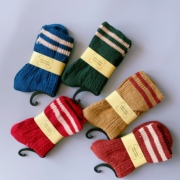 36-40均码日单tutu女士女孩双织保暖中筒袜子粗线羊毛袜文艺复古