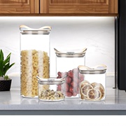 高硼硅玻璃储存罐家用五谷杂粮罐带盖收纳密封罐食品级装茶叶罐