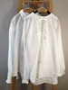 xr026两款米白亚麻原创设计衬衫春秋女装百搭宽松  样衣