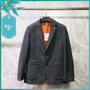T23秋冬男士温州欧版修身潮简约柔软商务休闲长袖单西装外套