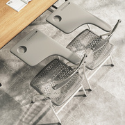 塑料折叠椅靠背舒适会议办公椅子结实宿舍简易凳子便携电脑椅家用