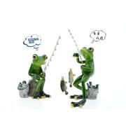 蛙星人园艺造景钓鱼青蛙鱼缸摆件树脂动物工艺品搞笑创意家装饰品
