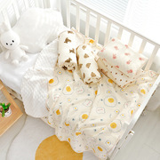 婴儿纱布豆豆毯宝宝绉布童被，新生儿午睡盖毯宝宝抱毯婴儿包巾