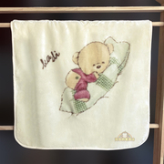 卡迪熊婴儿(熊婴儿)毛毯，礼盒加厚儿童盖毯新生儿，抱被加厚推车被子礼盒装
