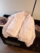 潮牌奶fufu潜粉色棒球棉服女冬季2023年宽松夹棉保暖棉衣外套