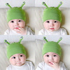 春夏季薄款婴儿帽子超萌可爱男女，宝宝护囟门，帽新生儿童小怪物胎帽