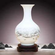 景德镇陶瓷器新中式花瓶，摆件工艺品客厅插花家居，博古架酒柜装饰品