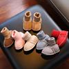 婴儿鞋冬季加厚毛绒棉鞋保暖鞋袜男女宝宝防掉鞋0-3-6-7-9-12个月