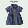 英国NEXT MNMN婴儿夏季童装女童牛仔连衣裙洋气英伦风女宝宝童裙