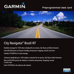 Garmin佳明 GPS导航仪城市详细道路 Brazil 巴西地图