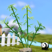 微景观盆栽造景小饰品创意摄影仿真树手工花盆装饰塑料仿真竹子