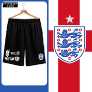 英格兰队欧洲杯世界杯，凯恩贝林厄姆足球迷速干短裤，子男五分裤中裤