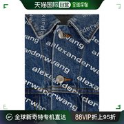 香港直邮alexanderwang女裝斜纹，logo印花牛仔，夹克外套(k509)