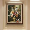 手绘款客厅油画玄关世界，名画欧式油画，挂画古典植物花卉餐厅装饰画