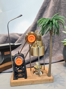 musa木山模型kacio蒸汽发电机，科普玩具蒸汽机模型迷你发电机