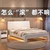实木床1.8米主卧双人床现代简约家用床1.5m北欧出租房单人床1.2米