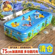 充气圆形大人小孩子游泳池婴幼儿家用院子洗澡池户外超大型戏水池