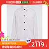 香港直邮潮奢lemaire男士，条纹棉质衬衫