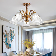 欧式吊灯大气客厅卧室餐厅，玻璃灯具田园风格，温馨浪漫家装套餐灯饰
