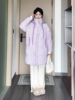 到货！韩系加厚保暖香芋紫羽绒棉服外套女23冬季温柔中长款棉袄女