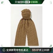 香港直邮潮奢 Loro Piana 诺悠翩雅 男士粗线针织婴儿羊绒围巾