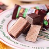 俄罗斯进口胜利巧克力纯可可脂无蔗糖黑巧牛奶威化饼干